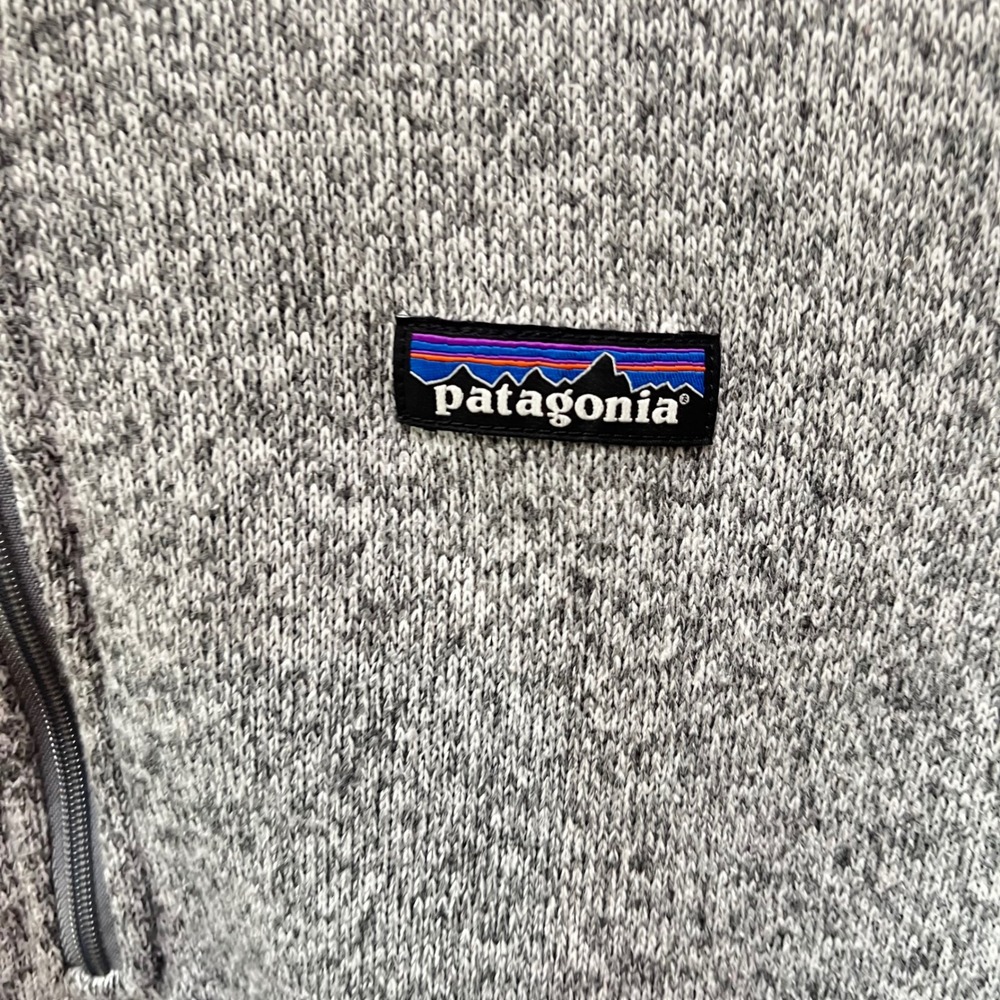 Patagonia Better Sweater 1/4 Zip Pullover Grey Heather Fleece Womens Small - Picture 2 of 5